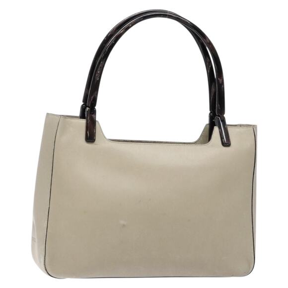 PRADA Tote Bag Leather Gray - Picture 1 of 9